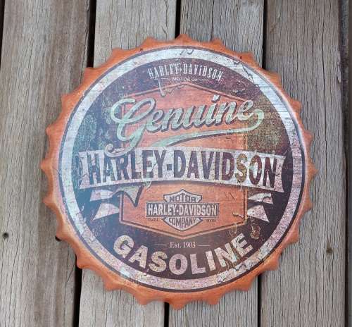 Harley Davidson Gasoline - Collectable Tin Cap