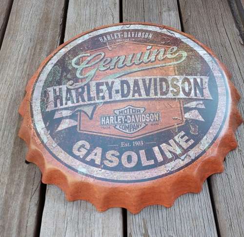 Harley Davidson Gasoline - Collectable Tin Cap