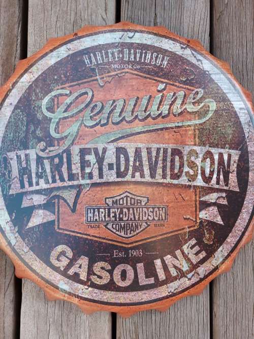 Harley Davidson Gasoline - Collectable Tin Cap