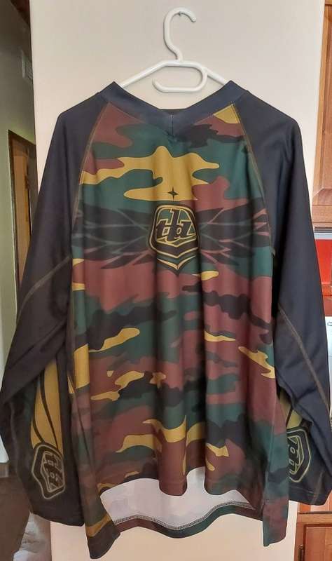 Troy Lee Design MX Long Sleeve Jersey - Cammo Green - XL