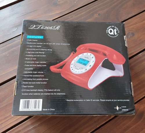 Qualitel Retro Feature Telephone - RED