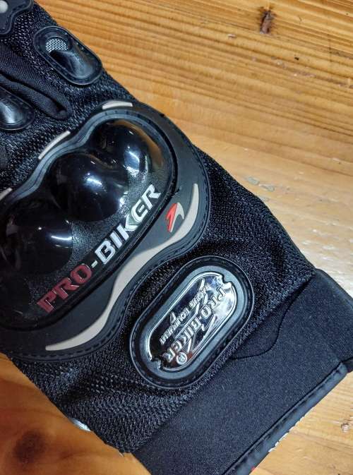 PRO-BIKER Motorcycle Full Finger Gloves Outdoor Cycling Locomotive Anti-Fall Gloves, Size: XL(Black)