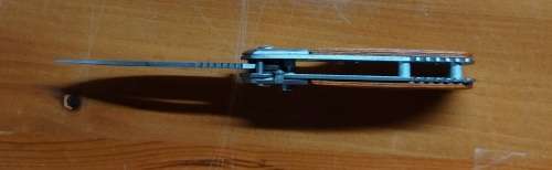 Stainless Steel Flick knife with wood handle