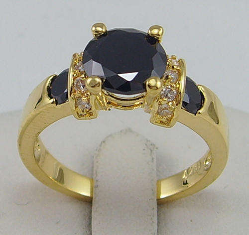 1.45ct LC Black Gem 14k GP