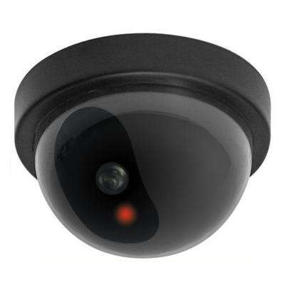 Realistic Dummy CCTV Dome Camera with flashing LED Light