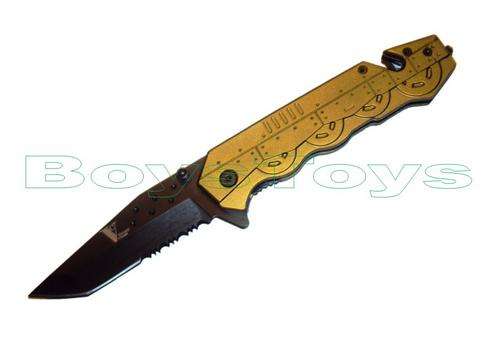 Gold Fire Fighters Rescue Knife