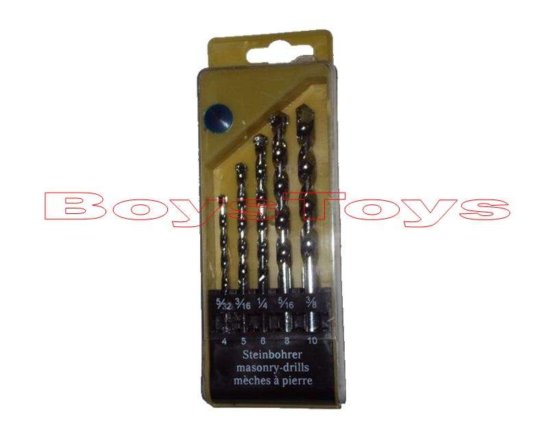 5Pcs Masonry Drill Bits