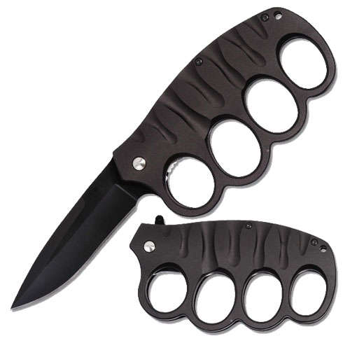 Knuckle Spring Assist CS Fighter Knife