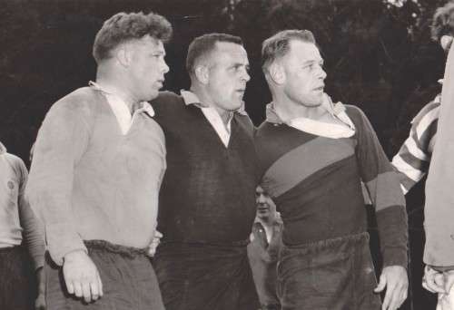 Springboks Jaap Bekker, Bertus vd Merwe, Chris Koch