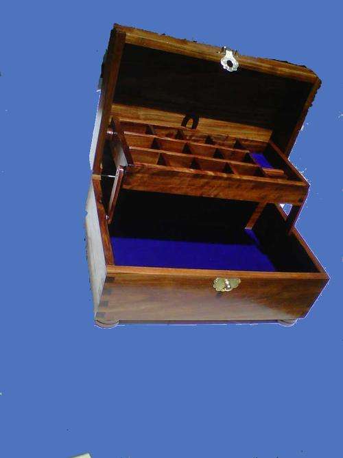 Jewellery box made from kiaat wood