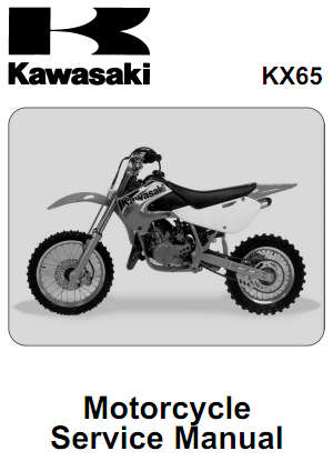 Kawasaki KX65 (2000 to 2011) Motorcycle Service Manual - ZERO SHIPPING FEE - Digital Dowload