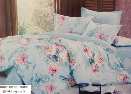 FREE SHIPPING - Good Value for 6 Pieces: Soft Cotton Feel, Queen Sized Duvet Cover Set