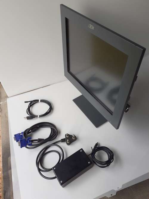 MONITOR TOUCH SCREEN POS 15 TFT TOUCH IBM 4820-5GB (Please read discription)