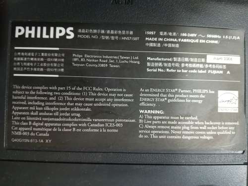 Monitor PHILIPS 150S7  (used)
