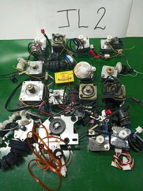 Joblot 15 stepper mototrs (with gears and pulleys) used