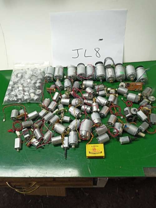 Joblot 100 brushed dc motors used