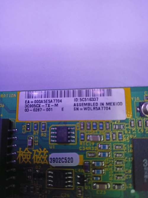 3COM 3C905CX-TX-M PCI ETHERNET ADAPTER