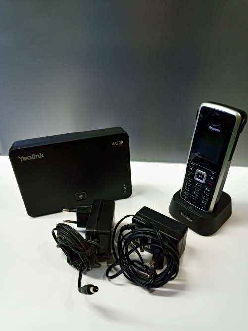 Cordless phone Yealink W52P IP DECT  (used, please read description)