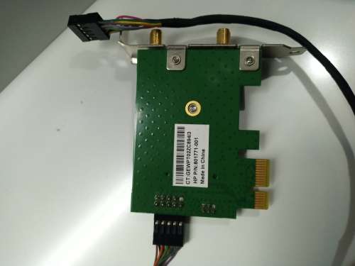 HP N4G85AT WLAN WiFi PCIe Card Wireless Adapter 801771-001 With Antenna (Refurbished)