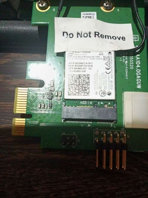 HP N4G85AT WLAN WiFi PCIe Card Wireless Adapter 801771-001 With Antenna (Refurbished)
