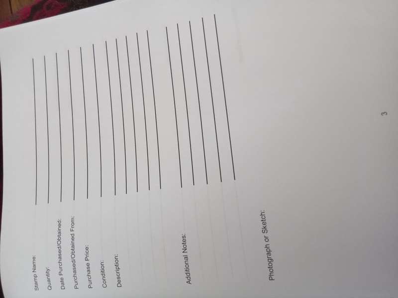 Stamp collection book and stamp catalogue second hand