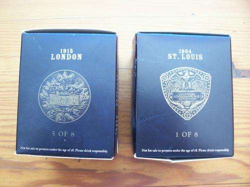 Jack Daniels "Medals" branded glasses x 2