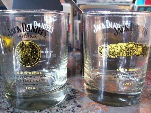 Jack Daniels - 2 x Ltd Ed Medals Glasses