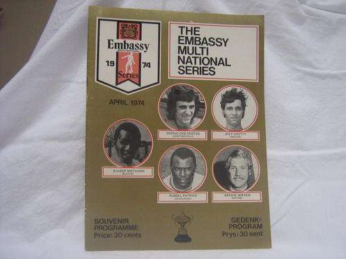 1974 Embassy International Series Souvenir Programme