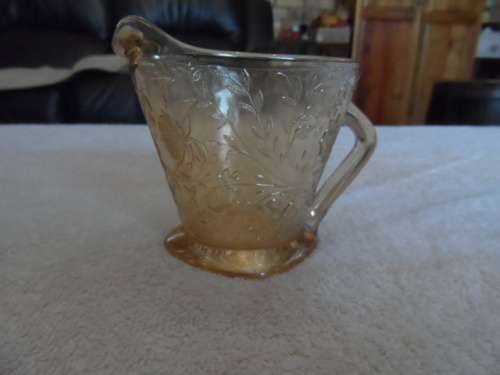 Carnival glassware milk jug