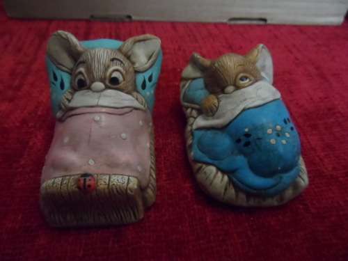 TWO PENDELFIN ORNAMENTS