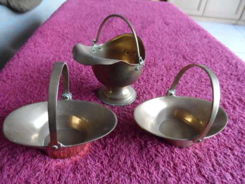 Lovely brass ornaments uncleaned one made in England