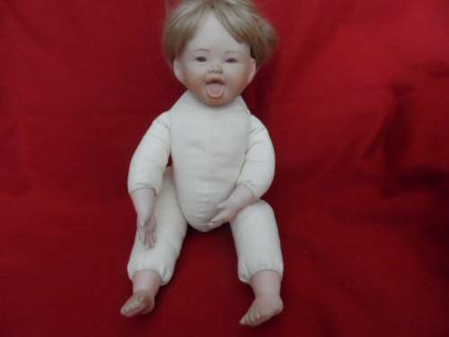 Beautiful meduim size handmade porcelain doll