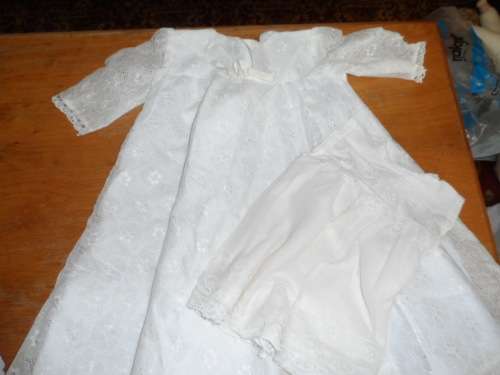 Vintage christening dress long lace