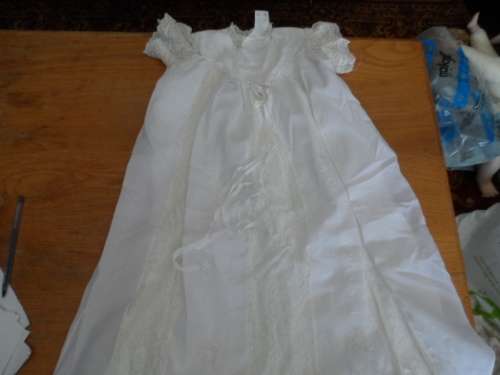 Vintage christening dress very long