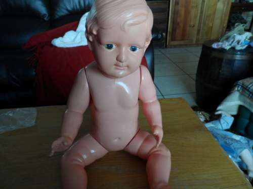 Vintage celluloide doll large beautiful made in japan