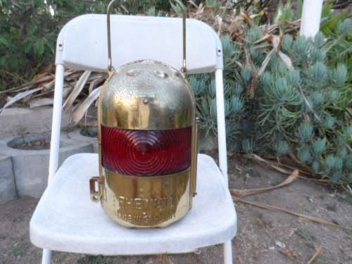 GERMAN RHEWUM RAILWAY LAMP - ROUND COMPARTMENT