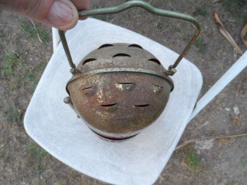 GERMAN RHEWUM RAILWAY LAMP - ROUND COMPARTMENT
