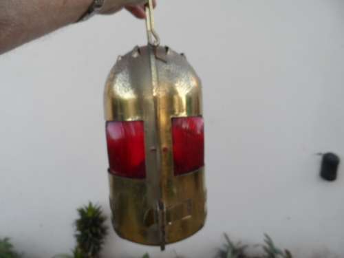 GERMAN RHEWUM RAILWAY LAMP - ROUND COMPARTMENT