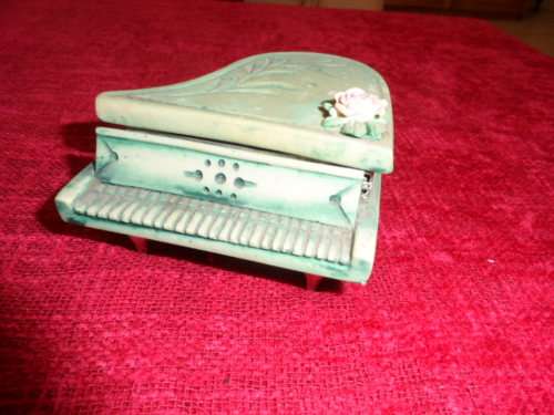 Beautiful stone piano trinket box