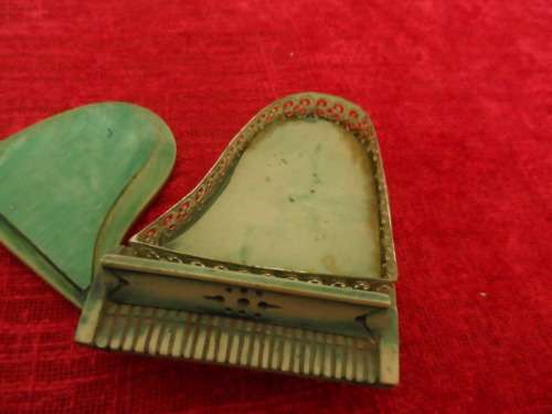 Beautiful stone piano trinket box