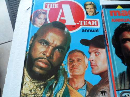 Magnum 1983, The A Team,  Chips 1980 annuals all in very good condition