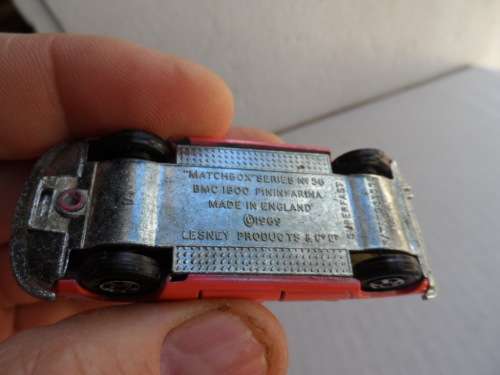 ORIGINAL MATCHBOX SF NO 56 MC 1800 Pininfarina  PINK Solid Wheel VNM/B