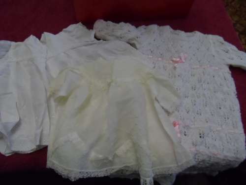 Beautiful vintage baby/dolls clothes some handmade some new