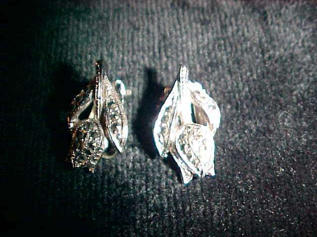 STUNNING MARCASITE CLIP ON EARINGS.
