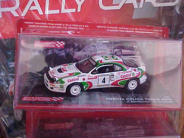 WRC TOYOTA CELICA TURBO 4WD, MINT IN PACKAGING, NUMBER 6 ISSUE