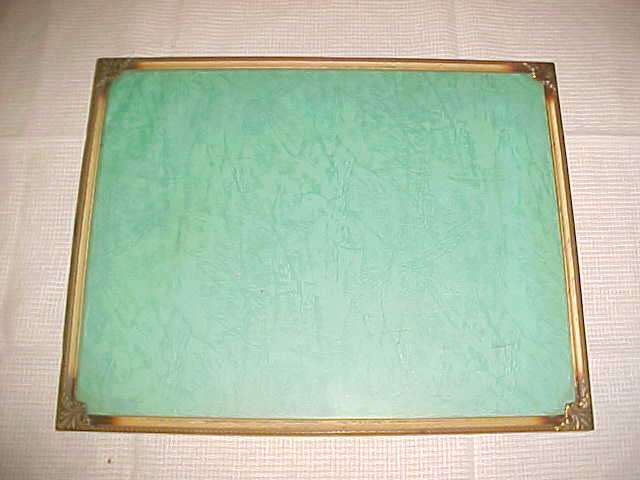 VINTAGE METAL PICTURE FRAME 36CM X 29CM