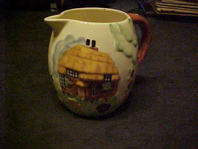 Genuine Staffordshire hand painted Shooter jug.