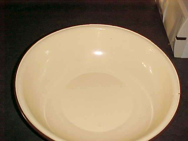 HUGE YELLOW ENAMEL BASIN 47 CM DIAMETER