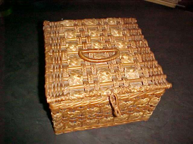 VERY OLD SEWING BASKET