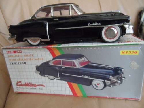 TINPLATE LUXE CAR CADILLAC, BOXED